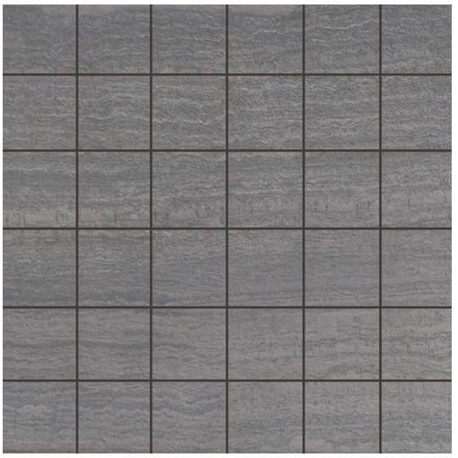 Milestone - 2"x2" Layers AGGREGATE Porcelain Mosaic Til e (Matte Finish - 10 Pcs./Pack - 12"x12" sheet)