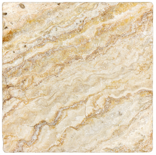 4"x4" Scabos Tumbled Travertine Tile