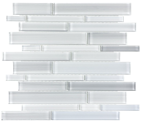 Anatolia - Bliss Fusion Ice Random Strip Glass Mosaic Tile