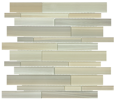 Anatolia - Bliss Fusion Plantation Random Strip Glass Mosaic Tile