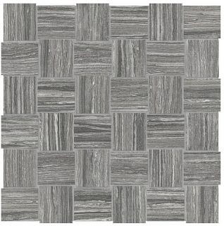 Anatolia - 2"x2" Eramosa Carbon Basketweave Porcelain Mosaic Tile (Matte Finish - 12"x12" sheet)