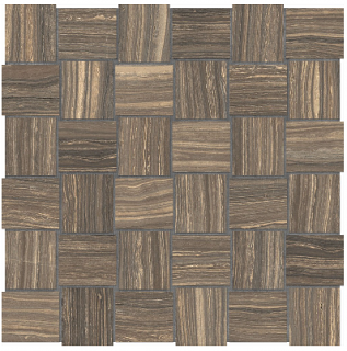 Anatolia - 2"x2" Eramosa Natural Basketweave Porcelain Mosaic Tile (Matte Finish - 12"x12" sheet)