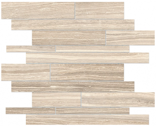 Anatolia - Eramosa Sand Random Strip Porcelain Mosaic Tile (Matte Finish - 12"x12" sheet)