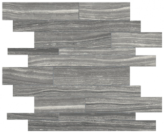 Anatolia - Eramosa Carbon Random Strip Porcelain Mosaic Tile (Matte Finish - 12"x12" sheet)