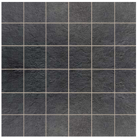 Emiliana - 2"x2" Metropolis Black 05 Mosaic (12"x12" sheet)