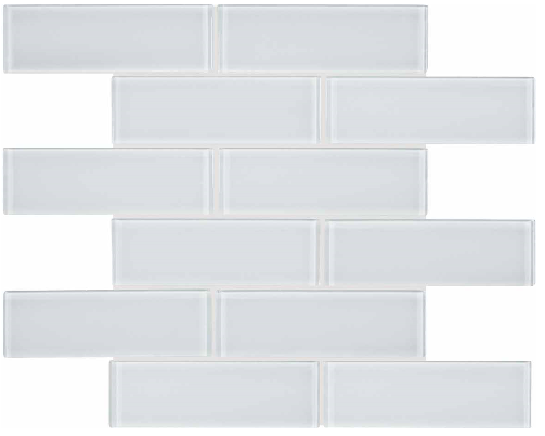 Anatolia - 2"x6" Bliss Element Ice Brick Glass Mosaic Tile