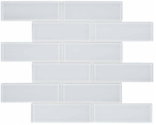 Anatolia - 2"x6" Bliss Element Ice Brick Glass Mosaic Tile