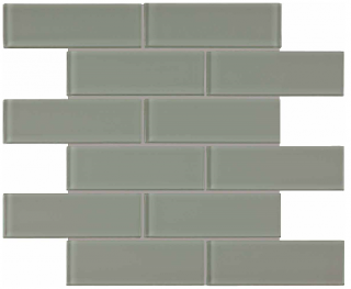 Anatolia - 2"x6" Bliss Element Smoke Brick Glass Mosaic Tile