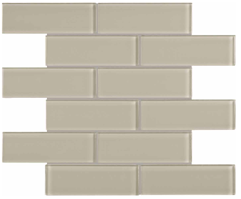 Anatolia - 2"x6" Bliss Element Earth Brick Glass Mosaic Tile