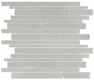 Anatolia - Bliss Element Mist Random Strip Glass Mosaic Tile