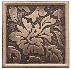 Questech - 2"x2" Cast Metal Antique Bronze Damask Dot