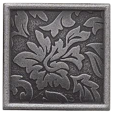 Questech - 2"x2" Cast Metal Wrought Iron Damask Dot