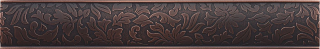 Questech - 2"x12" Cast Metal Dark Oil Rubbed Bronze Damask Border