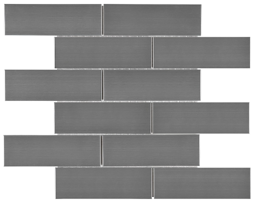 Anatolia - 2"x6" Stainless Steel Brick Mosaic Tile