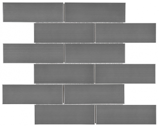 Anatolia - 2"x6" Stainless Steel Brick Mosaic Tile