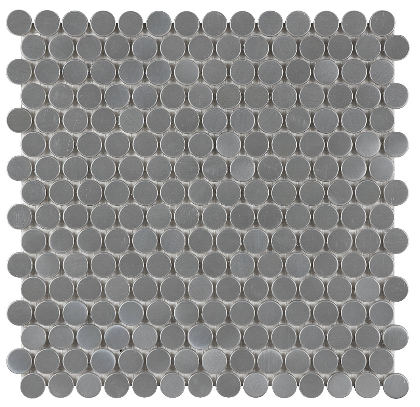 Anatolia - Stainless Steel Penny Round Mosaic Tile