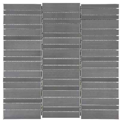 Anatolia - Stainless Steel Random Stacked Mosaic Tile