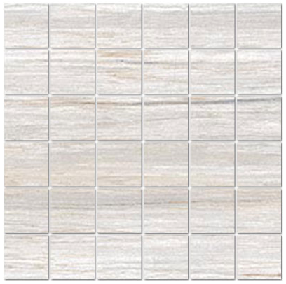 Mediterranea - 2"x2" Sahara Sand Porcelain Mosaic Tile (5 Pc. Pack - Matte Finish - 12"x12" sheet)