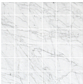 2"x2" Bianco Carrara Polished Marble Mosaic (12"x12" sheet)