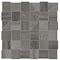 Anatolia - 2"x2" Amelia Carbon Basketweave Matte Mosaic Tile (12"x12" sheet)