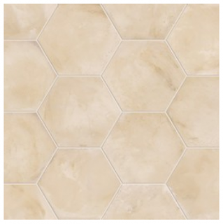 Marca Corona - 8"x8" Terra Avorio Hexagon