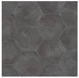 Marca Corona - 8" Terra Nero Hexagon #0094