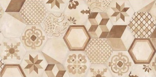 Marca Corona - 8"x8" Terra Mix Deco C Hexagon