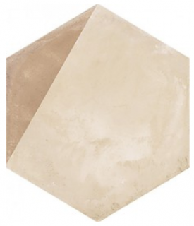 Marca Corona - 8"x8" Terra Porzione Deco C Hexagon