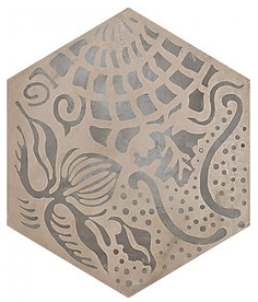 Marca Corona - 8"x8" Terra Floreale Deco F Hexagon