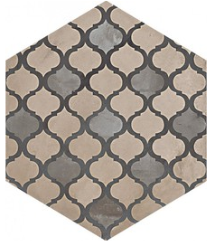 Marca Corona - 8"x8" Terra Coloniale Deco F Hexagon