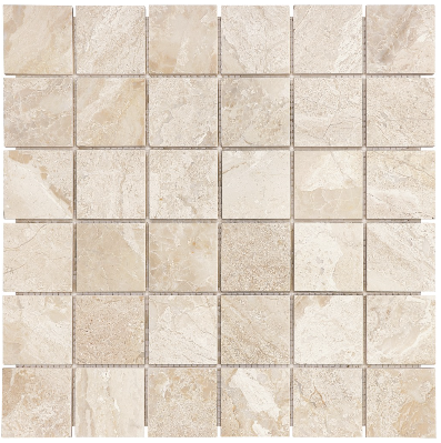 2"x2" Impero Reale Honed Marble Mosaic Tile (12"x12" Sheet)