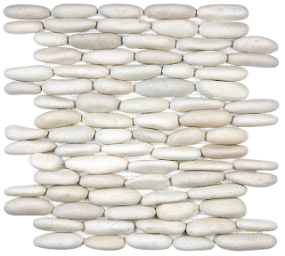 Anatolia - Spa Serenity Ivory Stacked Pebble Mosaic Tile