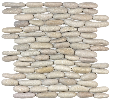 Anatolia - Spa Driftwood Tan Stacked Pebble Mosaic Tile