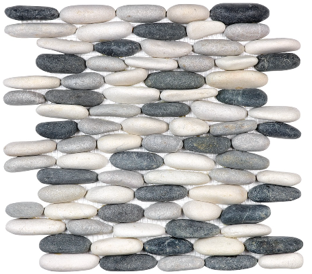 Anatolia - Spa Tranquil Cool Blend Stacked Pebble Mosaic Tile