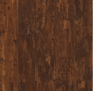 Hartco - American Scrape 3/4"x5" Candy Apple Solid Hickory Hardwood Flooring