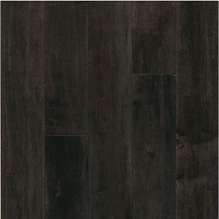 Hartco - American Scrape 3/4"x5" Dark Lava Solid Maple Hardwood Flooring