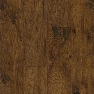 Hartco - American Scrape 3/8"x5" Eagle Nest Hickory Engineered Hardwood Flooring w/ Densitek