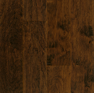 Hartco - American Scrape 3/8"x5" Western Mountain Hickory Engineered Hardwood Flooring w/ Densitek