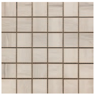 Happy Floors - 2"x2" Paint Stone White Mosaic (12"x12" Sheet)