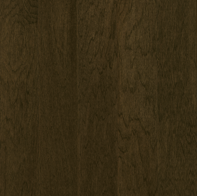 Hartco - Prime Harvest 3/4" x 5" Blackened Brown Solid Hickory Hardwood Flooring