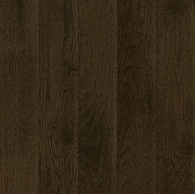 Hartco - Prime Harvest 3/4" x 5" Blackened Brown Solid Oak Hardwood Flooring (Low Gloss)