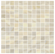 Happy Floors - 1"x1" Bardiglio Crema Natural Mosaic (12"x12" Sheet)