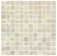 Happy Floors - 1"x1" Bardiglio Crema Polished Mosaic (12"x12" Sheet)