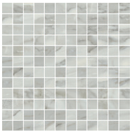 Happy Floors - 1"x1" Bardiglio Grigio Polished Mosaic (12"x12" Sheet)