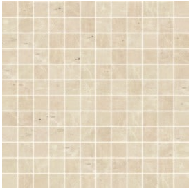 Happy Floors - 1"x1" Arona Beige Natural Mosaic (12"x12" Sheet)