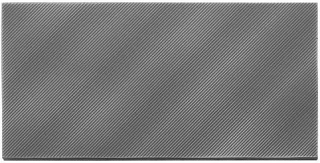 American Olean - Refined Metals 4x8 Gunmetal Gloss Wave Tile