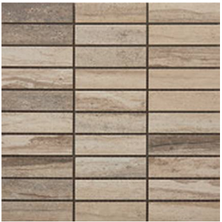 Happy Floors - 1-1/4"x4" Tivoli Dorato Mosaic (12"x12" Sheet)