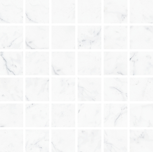 Vallelunga - 2"x2" Carrara Porcelain Mosaic Tile (Lapped Finish - 11.8"x11.8" Sheet)