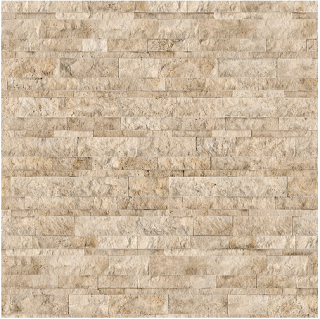 6"x24" Siena Avorio Travertine Split Face Panel