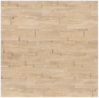 6"x24" Siena Avorio Veincut Travertine Honed Cubics Panel